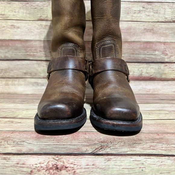 Frye Brown Leather 12R Harness - Picture 6 of 11